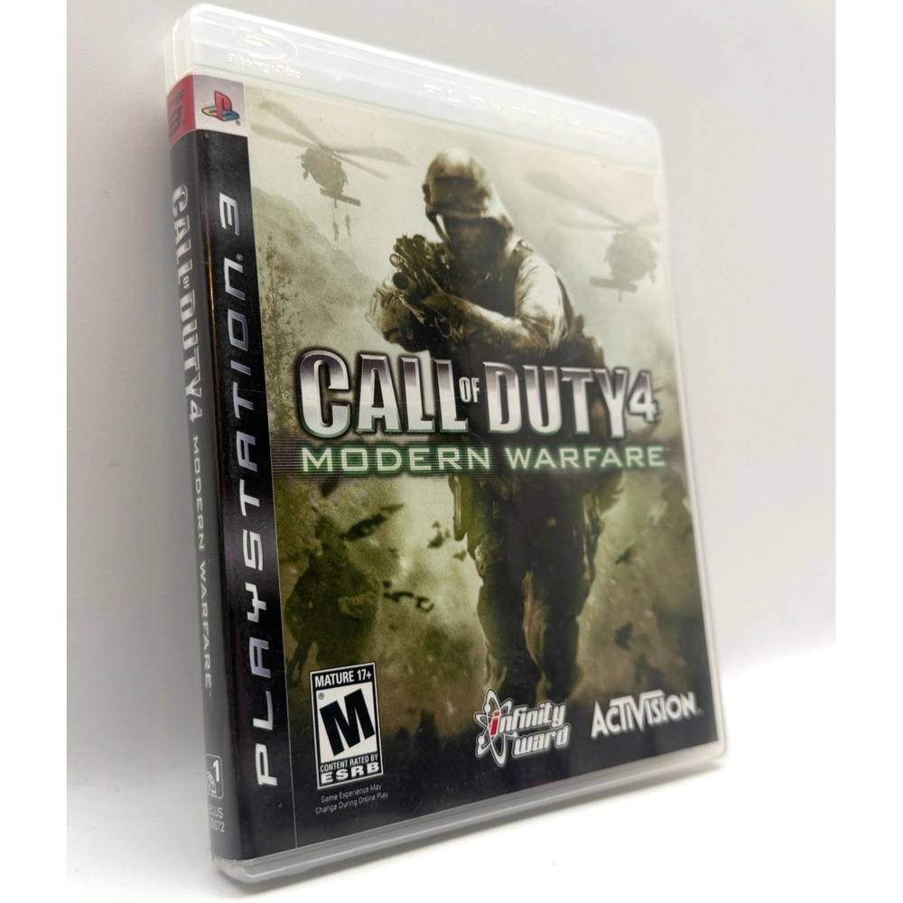 Call of Duty 4 Modern Warfare PS3 PlayStation 3 Black Label CIB With Manual